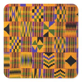 kente square sticker