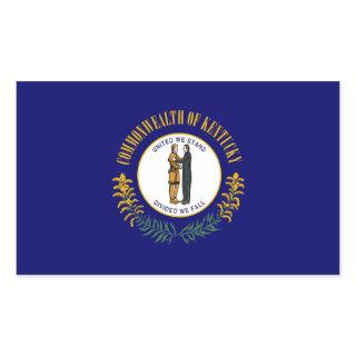 Kentucky: Bluegrass Commonwealth US State Flag Rectangular Sticker