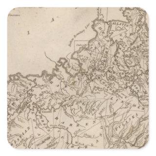 Kentucky Map by Arrowsmith Square Sticker