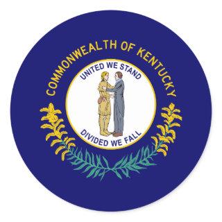 Kentucky State Flag Classic Round Sticker