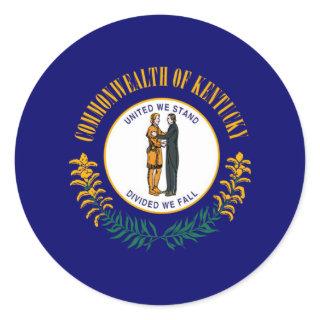 Kentucky State Flag Design Classic Round Sticker