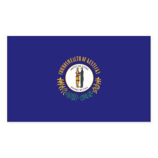 Kentucky State Flag Design Rectangular Sticker