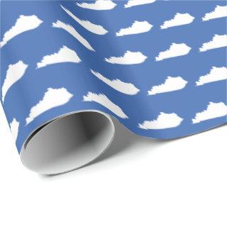 Kentucky State Pattern on Blue