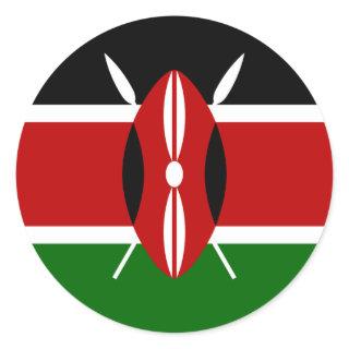 kenya classic round sticker