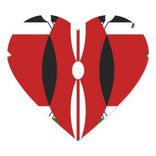 Kenya Hearts Heart Sticker
