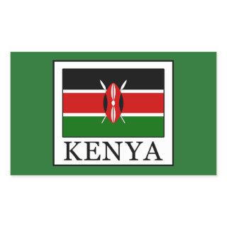 Kenya Rectangular Sticker