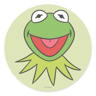 Kermit the Frog Cartoon Head Classic Round Sticker