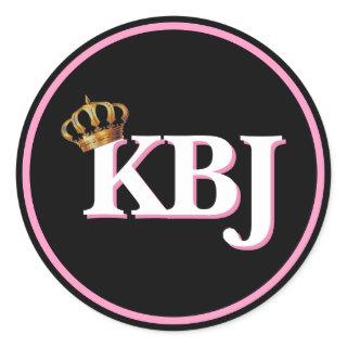 Ketanji Brown Jackson KBJ Monogram Classic Round Sticker