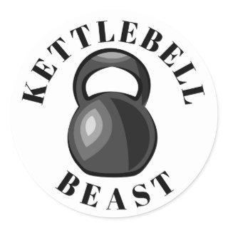 Kettlebell Beast. Kettlebell Lover Classic Round Sticker
