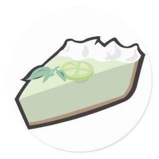 key lime pie classic round sticker