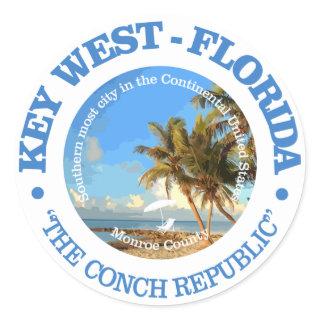 Key West (C) Classic Round Sticker