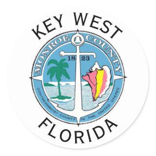Key West - Florida Keys Classic Round Sticker