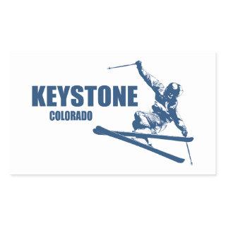 Keystone Colorado Skier Rectangular Sticker