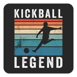 Kickball Legend Square Sticker