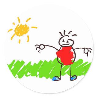 Kiddie Art Classic Round Sticker