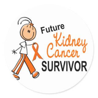 Kidney Cancer Future Survivor SFT Classic Round Sticker