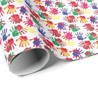 Kids Colorful Handprints Art Party