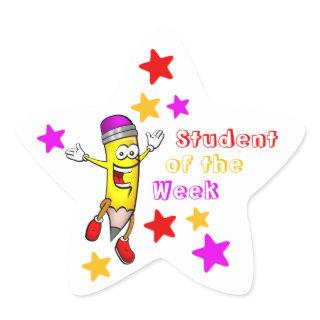 Kids Cute & Colorful Student of the Week Star Sticker