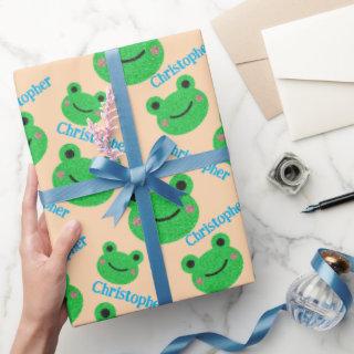 Kids Fun Birthday Green Frog