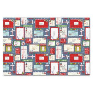 Kids Letters to Santa l Christmas Pattern Tissue Paper