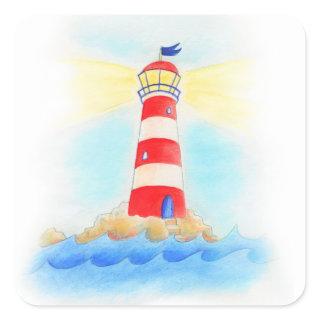 Kids lighthouse stickers