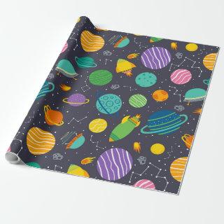Kids Outer Space Rockets Planets Constellations