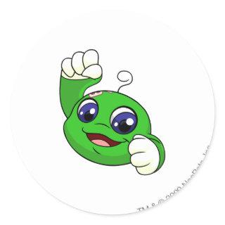 Kiko Green Classic Round Sticker