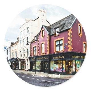 Killarney, Ireland cityscape  Classic Round Sticker