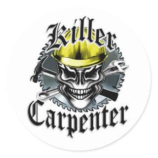 Killer Carpenter Classic Round Sticker