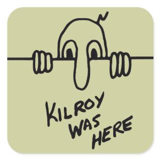 Kilroy Was Here Sticker