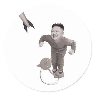 Kim Jong Un - Rocket Man Classic Round Sticker