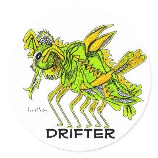 KINDA' LIKE A DRIFTER CLASSIC ROUND STICKER