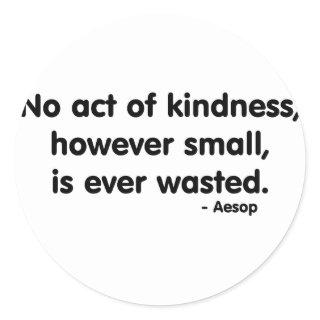 Kindness Classic Round Sticker