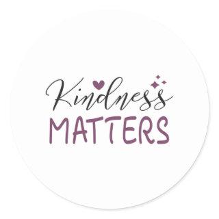 Kindness matters classic round sticker