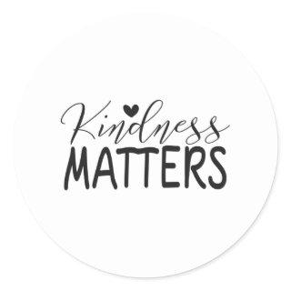 Kindness matters classic round sticker