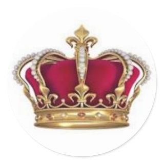 King and Queen Crown Sticker