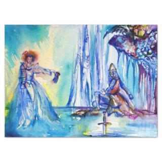 KING ARTHUR ,LADY OF THE LAKE AND EXCALIBUR TISSUE PAPER
