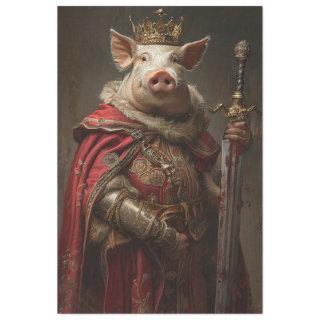 King Arthur Pig Decoupage  Tissue Paper