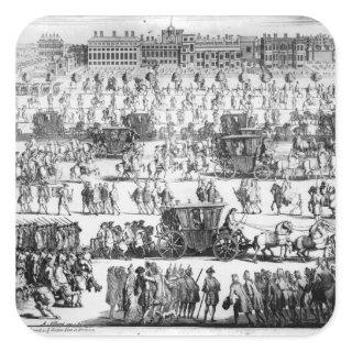 King George I procession to St. James's Palace Square Sticker