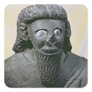King Hadad, from the Palace at Tell-Halaf, Syria Square Sticker