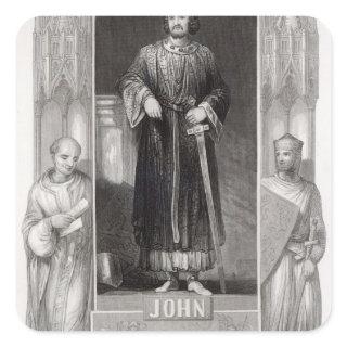 King John Square Sticker