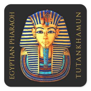 King Tutankhamun Ancient Egyptian Pharaoh Square Sticker