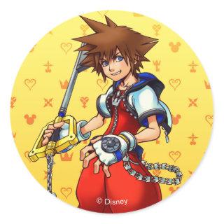 Kingdom Hearts | Sora Character Illustration Classic Round Sticker