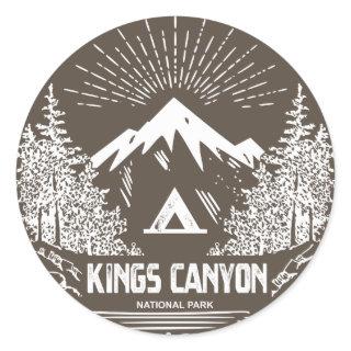 Kings Canyon National Park Classic Round Sticker