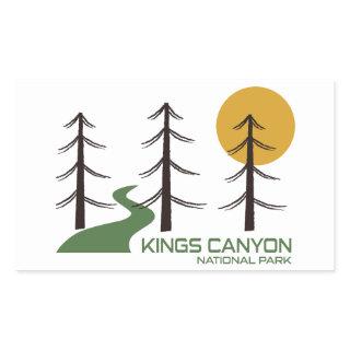 Kings Canyon National Park Trail Rectangular Sticker