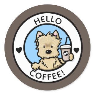 KiniArt Cairn Terrier Coffee Stickers