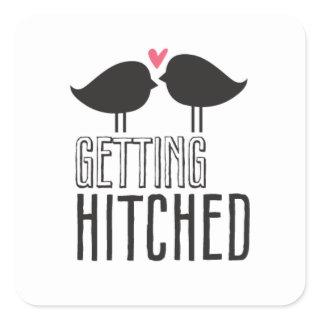 Kissing Booth - Getting Hitched - Square Square Sticker