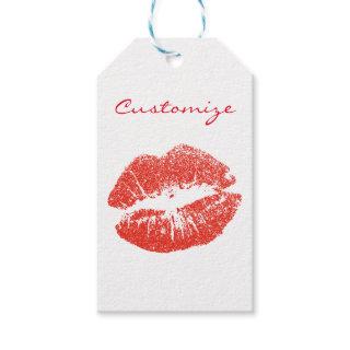 Kissing Red lips Thunder_Cove Gift Tags