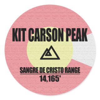 Kit Carson Peak Classic Round Sticker