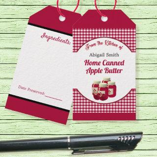 Kitchen Cooked Apple Fruit Gift Tag